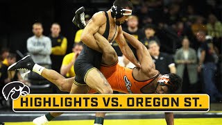 Oregon State at Iowa | Condensed Meet | Big Ten Wrestling | Nov. 19, 2023