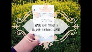 Esittelyssä Ajasto Timex Planner -lukuvuosipaketti ja Timex -kannet