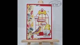 Live FB 7 juil - pretty birds et gnomes Stampin'Up