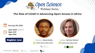 The Role of COAR in Advancing Open Access in Africa