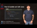 How to write the bubble sort algorithm in Java