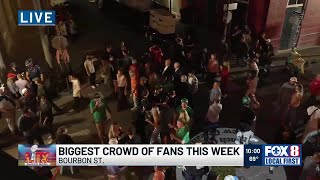 French Quarter sees biggest crowd of the week tonight