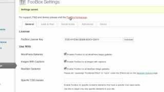 FooBox WordPress Plugin Tutorial - General Settings