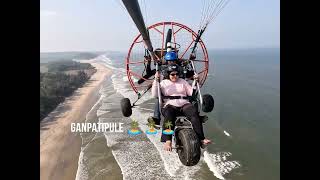 #Paramotoring in #malgund #beach #ganpatipule #Ratnagiri #pune #gopro #maharastra #mtdc #paragliding