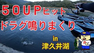 【バス釣り】５０UPでドラグ鳴りまくり【津久井湖オカッパリ】