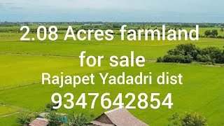 Rajapet : 2 acres 8 Guntas agriculture farmland for sale Bondugula, Yadadri dist