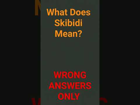 What Does Skibidi Mean - YouTube