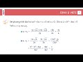 Định lí viète và ứng dụng toán lớp 9 mới olm.vn
