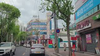 4k 드라이브 수성못 도로와 상가를 지나 지산역 까지 4k Drive Suseongmot Road and Shopping Mall to Jisan Station