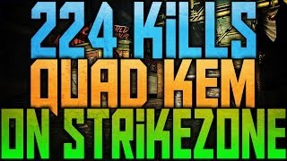 *CRAZY* 224 Kill "QUAD KEM Strike" 2nd Most Kills In Ghosts