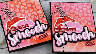 Playing with Distress Oxide Sprays & Inks | AmyR 2021 Valentine's Card Series #17