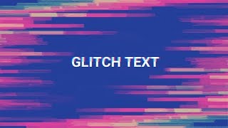 How to make Glitch Text Effect | Filmora 9