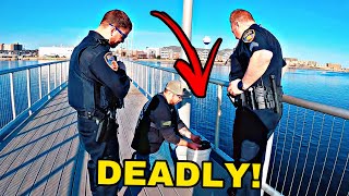 Police Call Bomb Squad & Evacuate - Deadly Explosives Found Magnet Fishing!