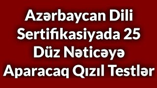 Azərbaycan dili. Miq/Sertifikasiya yüksək nəticəyə aparacaq testlər - 2023