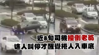 近8旬司機撞倒老翁　途人叫停才醒覺捲人入車底 (2018.12.14) | MING PAO CANADA | MING PAO TORONTO