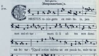 Christus resurgens - Responsorium for Easter Time