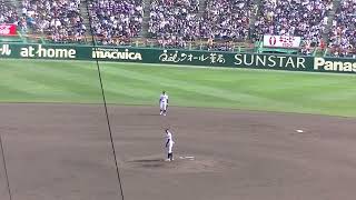 海星 山口 頼愛くん センターへのヒットを放つ 【選抜甲子園2023年3月27日広陵 対 海星】