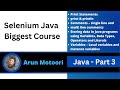 Java - Part 3 (Selenium Java Biggest Course)