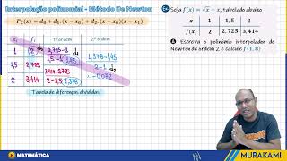 INTERPOLAÇÃO POLINOMIAL - FORMA DE NEWTON | 09