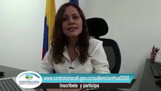 1ra Audiencia Ciudadana Virtual 2020 -  Controlaría General de Santiago de Cali (24 junio 2020)