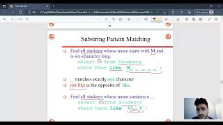 chapter 6 part 8 substring matching using LIKE and arithmetic operators BETWEEN