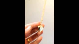 Gold flat heart cremation jewelry pendant- Cremation urns for ashes.