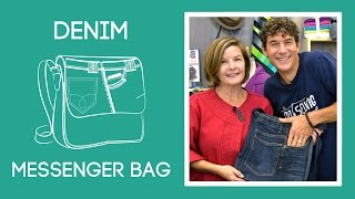 Denim Messenger Bag with Amy Barickman