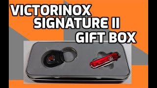 Victorinox Signature II Promo Key Fob Swiss Army Knife Gift Set Unboxing and Review