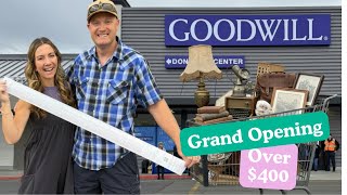 Goodwill Grand Opening! We Spent Over $400 On This Thrift Haul
