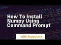 how to install numpy using command prompt