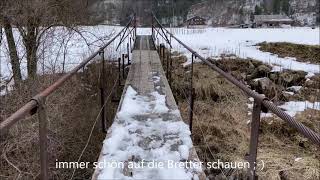 Muota-Ried-Muehlematt Haengebruecke in Muotathal (CH-Schwyz)