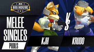 KJH (Fox) vs Krudo (Sheik) - Melee Singles Pools - The Big House 11