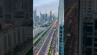 The Sheikh Zayed Road is home to most of Dubai's skyscrapers, including the Emirates Towers #dubai