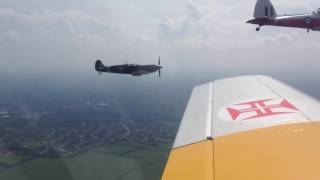 Spitfire and Chipmunk formation