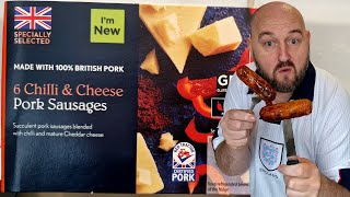 New at Aldi - CHILLI \u0026 CHEESE PORK SAUSAGES - Will they be VERY SPICY or VERY CHEESY ? - Food Review