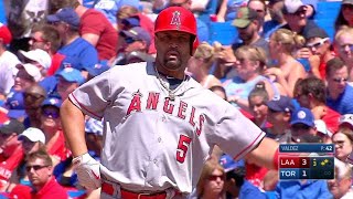 LAA@TOR: Pujols hits an RBI single to plate Escobar