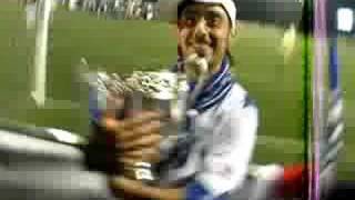 Rio poses w/ Cascadia Cup - Vancouver Southsiders in Seattle