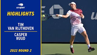Tim Van Rijthoven vs. Casper Ruud Highlights | 2022 US Open Round 2
