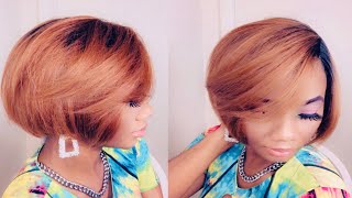 $13 Affordable Kinky Straight Bob Synthetic Wig | Outre Wig Pop Kelly #shorts