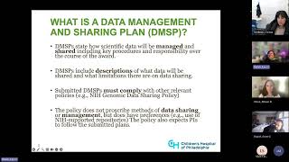 NIH Data Management and Sharing Plan