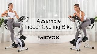 How to assemble MICYOX Folding Exercise Bikes? Easy | Simple