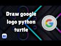 How to draw google logo with python