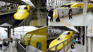 ドクターイエローが京都駅にやって来たらみんな笑顔だった