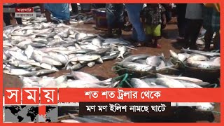 ইলিশে সয়লাব কক্সবাজার মৎস্য অবতরণ কেন্দ্র | Ilish Fish Market | Somoy TV