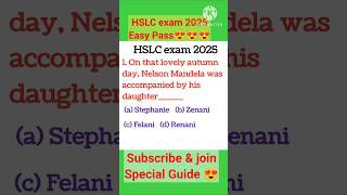 English MCQ class10 Nelson Mandela MCQ , HSLC exam 2025 #hslc2025 #class10 #education