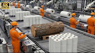 MILLIONS of Rolls Per Day – The INSANE Speed of Modern Toilet Paper Factory