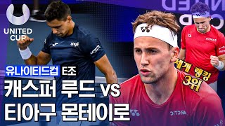 [2023 유나이티드 컵] Day-4 조별리그 E조 남자단식 티아구 몬테이로 vs 캐스퍼 루드