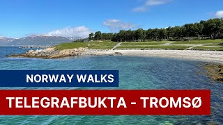Norway Walks: Telegrafbukta Beach, Tromsø - An Arctic Summer in Northern Norway
