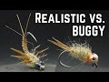 The TRUTH About What Catches MORE Fish?? Realistic vs  “buggy” Flies (#3)