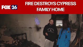 Fire DESTROYS home of Cypress family days before Christmas